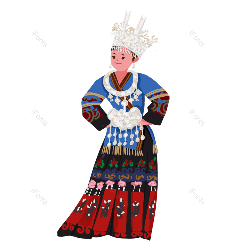 民族风图片,少数民族元素,手绘PNG,免抠素材